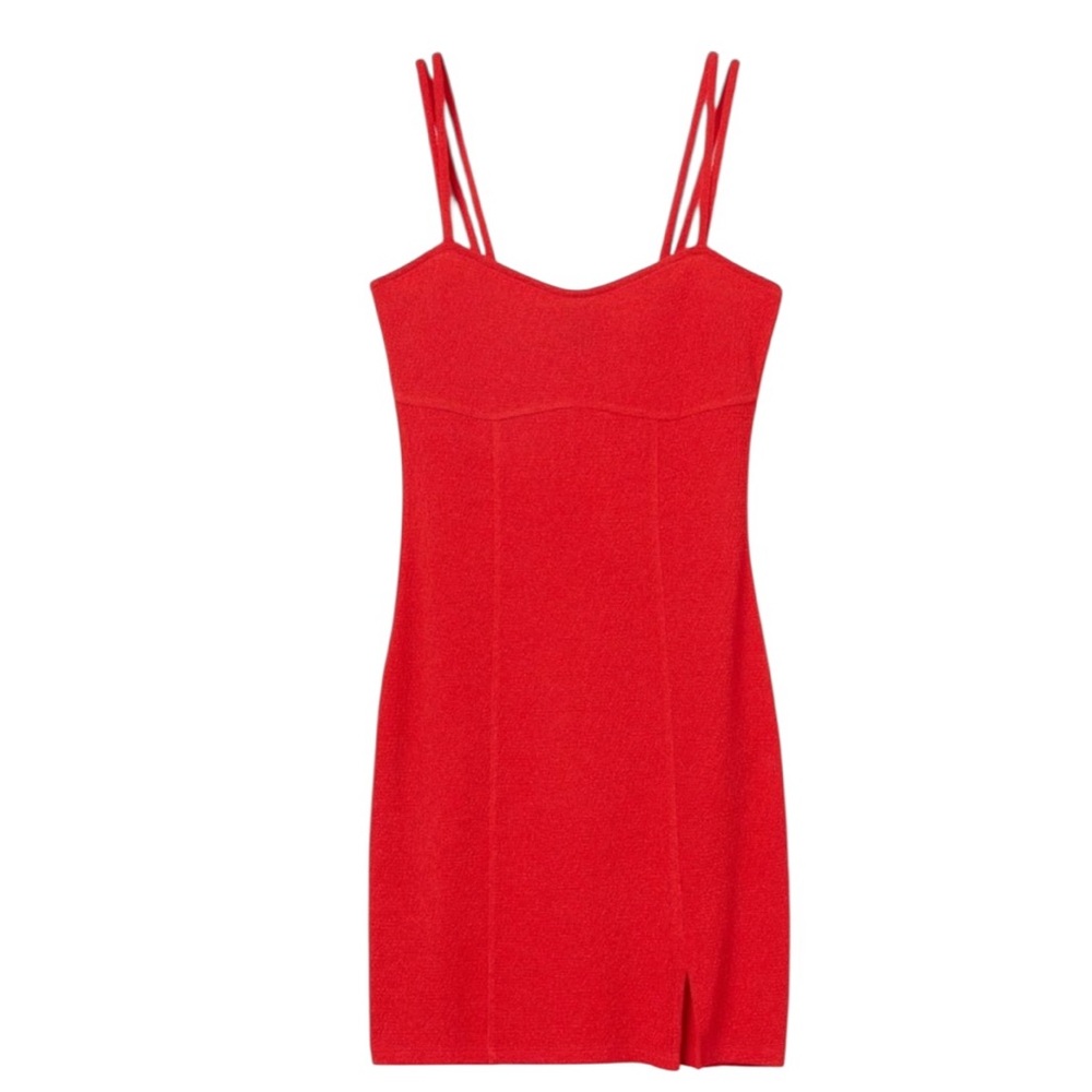 H&M Elegant Red Sleeveless Dress